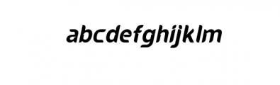 Godong Italic.otf Font LOWERCASE