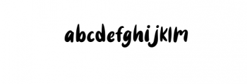 Good boy.ttf Font LOWERCASE