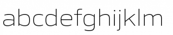 Gomme Sans Extra Light Font LOWERCASE