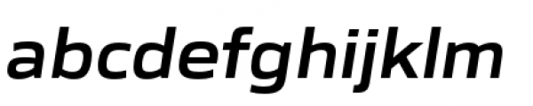 Gomme Sans SemiBold Italic Font LOWERCASE
