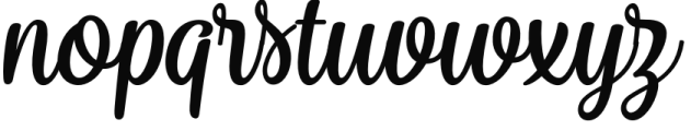 Goodwater Brush Font LOWERCASE