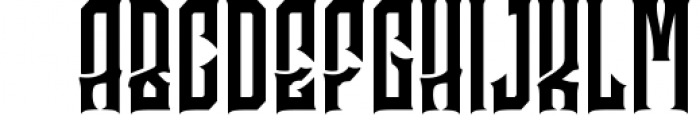 Godhong Decorative Serif Typeface Font UPPERCASE