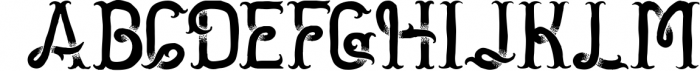 Golden dust typeface Font UPPERCASE
