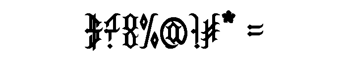 GOAT HORN Font OTHER CHARS