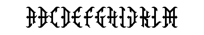 GOAT HORN Font UPPERCASE