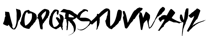 GOTHIC SCRIBBLE Font UPPERCASE