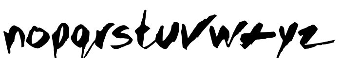 GOTHIC SCRIBBLE Font LOWERCASE