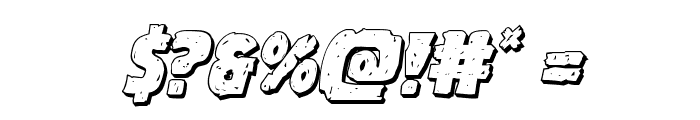 Goblin Creek 3D Italic Font OTHER CHARS