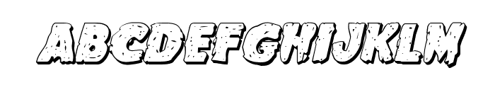 Goblin Creek 3D Italic Font LOWERCASE