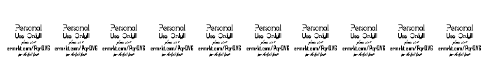 Godhong Personal Use Regular Font OTHER CHARS