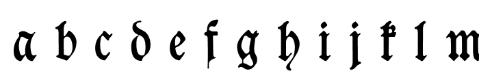 Goeschen Fraktur UNZ1A Italic Font LOWERCASE