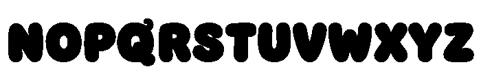Gojiberry Quibble Free Regular Font UPPERCASE