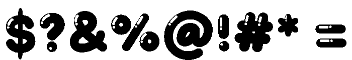 Gokart Bubble Font OTHER CHARS