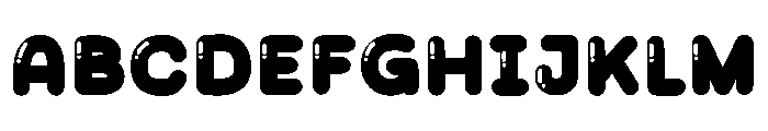 Gokart Bubble Font UPPERCASE