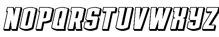 Gold Ingots 3D Italic Font UPPERCASE