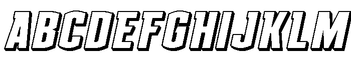 Gold Ingots 3D Italic FONT