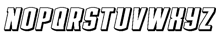 Gold Ingots 3D Italic Font LOWERCASE