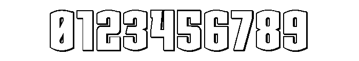 Gold Ingots 3D Outline Font OTHER CHARS
