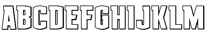 Gold Ingots 3D Outline Font UPPERCASE