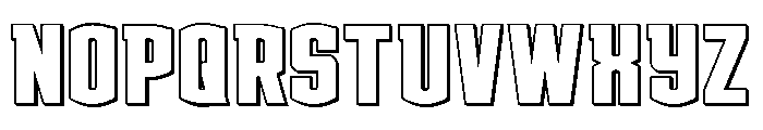 Gold Ingots 3D Outline Font UPPERCASE