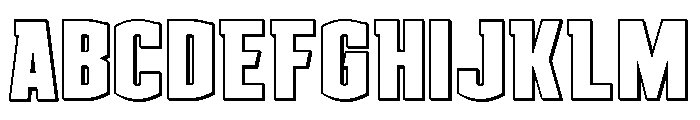 Gold Ingots 3D Outline FONT