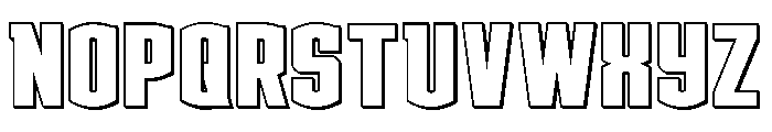Gold Ingots 3D Outline Font LOWERCASE