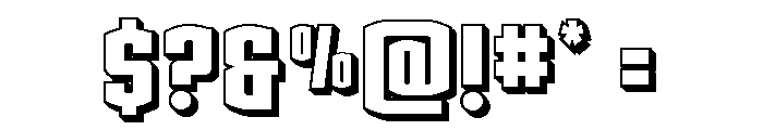 Gold Ingots 3D Font OTHER CHARS