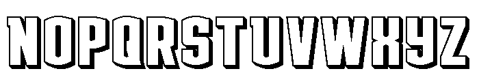 Gold Ingots 3D Font LOWERCASE