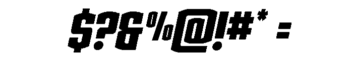 Gold Ingots Compact Italic Font OTHER CHARS