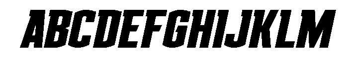 Gold Ingots Compact Italic Font UPPERCASE