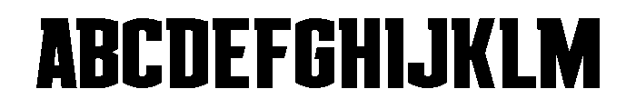 Gold Ingots Compact Font UPPERCASE
