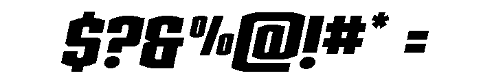 Gold Ingots Expanded Italic Font OTHER CHARS