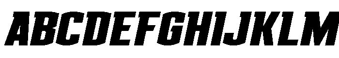 Gold Ingots Expanded Italic Font UPPERCASE