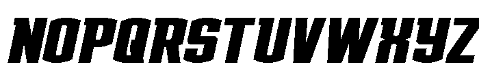 Gold Ingots Expanded Italic Font UPPERCASE