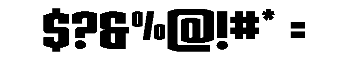 Gold Ingots Expanded Font OTHER CHARS