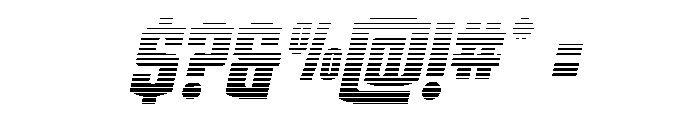 Gold Ingots Gradient Italic Font OTHER CHARS