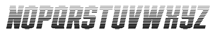 Gold Ingots Gradient Italic Font UPPERCASE