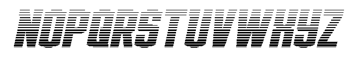 Gold Ingots Gradient Italic Font LOWERCASE