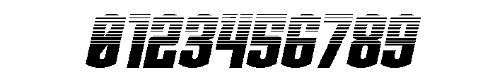Gold Ingots Halftone Italic Font OTHER CHARS
