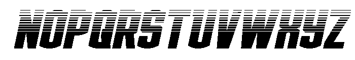 Gold Ingots Halftone Italic Font LOWERCASE