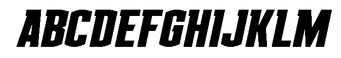 Gold Ingots Italic Font UPPERCASE
