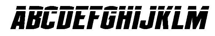 Gold Ingots Laser Italic Font UPPERCASE