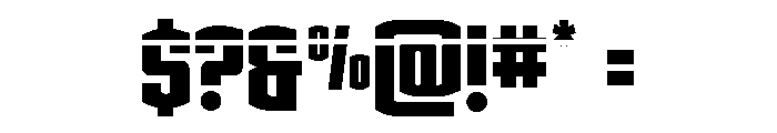 Gold Ingots Laser Font OTHER CHARS