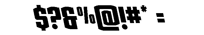 Gold Ingots Leftalic Font OTHER CHARS