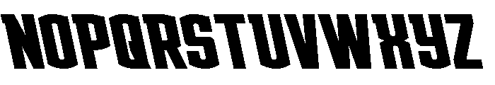 Gold Ingots Leftalic Font UPPERCASE
