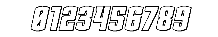 Gold Ingots Outline Italic Font OTHER CHARS