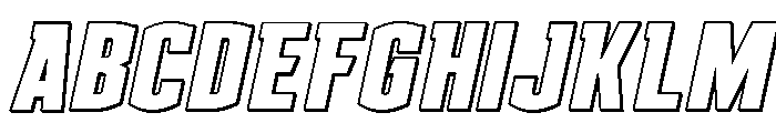 Gold Ingots Outline Italic FONT