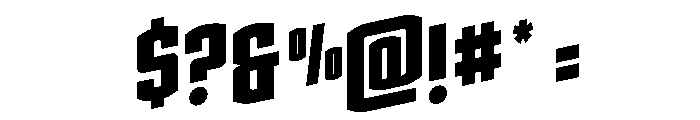 Gold Ingots Rotalic Font OTHER CHARS