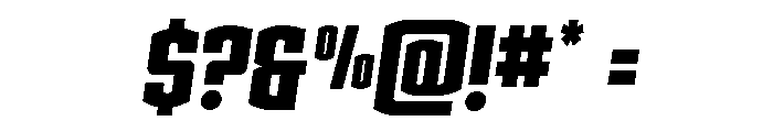 Gold Ingots Semi-Italic Font OTHER CHARS