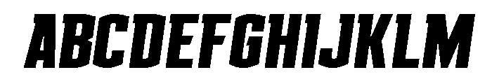 Gold Ingots Semi-Italic Font UPPERCASE